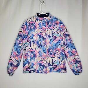 Mountain Warehouse Kids Water Resistant Fleece Lined Jacket Floral Print 13 YRS